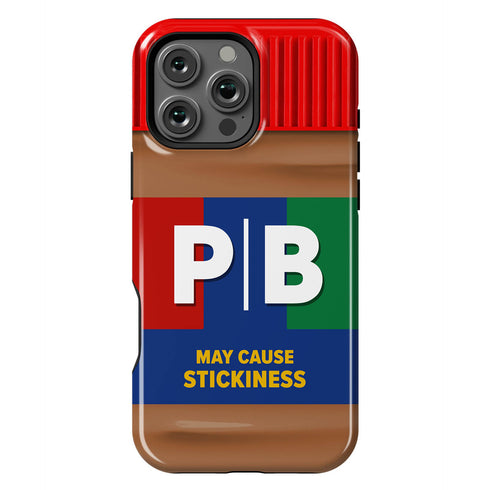 Personalized Creamy Peanut Butter Jar Initials iPhone Case